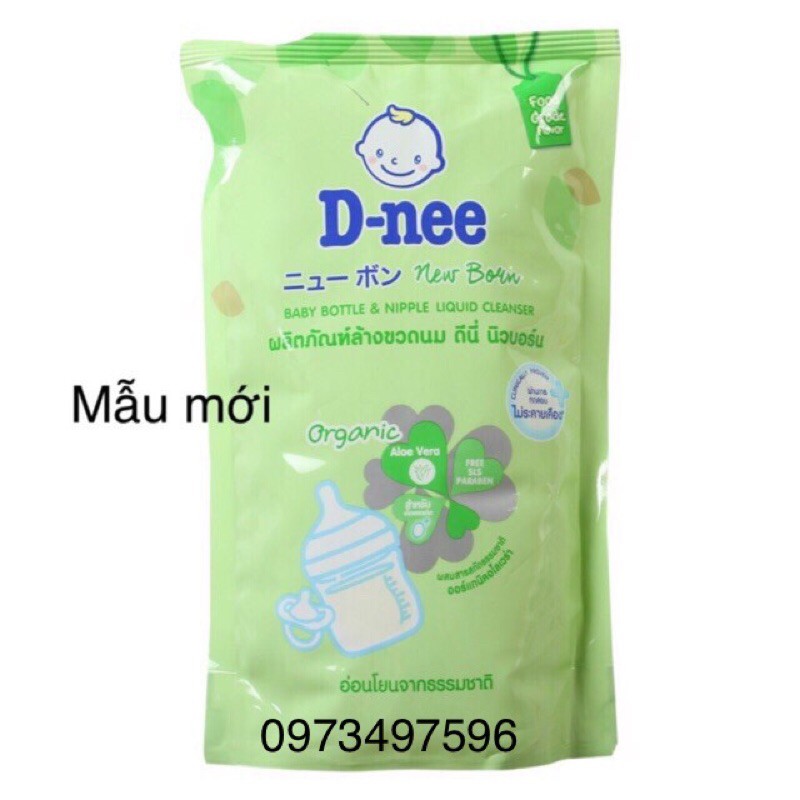 [ Organic Mới] Nước Rửa Bình Sữa Dnee Rửa Rau Củ Quả Thái Lan 600ml