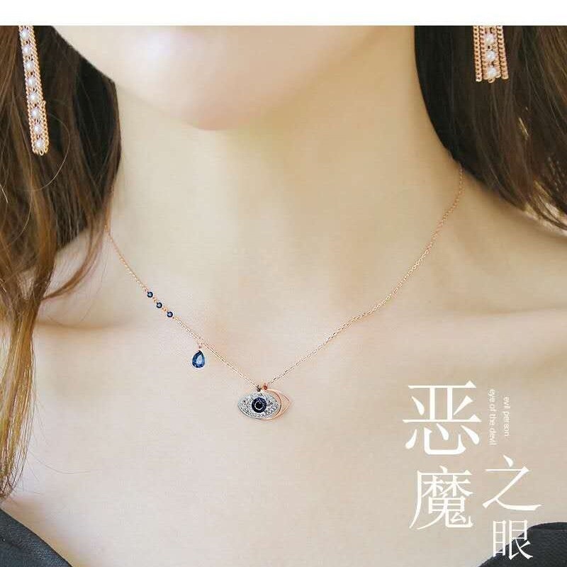 Dây chuyền phối mặt đính đá thời trang cho nữ