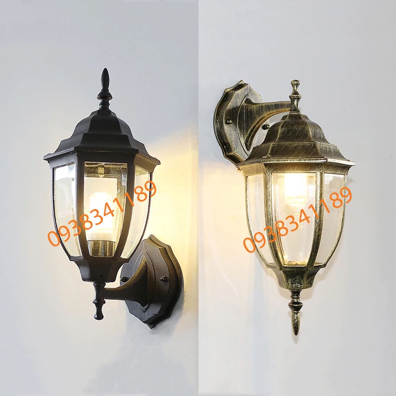 Đèn treo tường, đèn chùa đèn gắn tường cột trang trí trụ cột, cửa nhà, mái hiên cầu thang