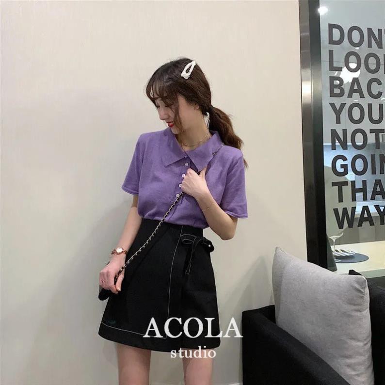 Chân váy chữ a chỉ nổi có nơ buộc Z001 | BigBuy360 - bigbuy360.vn