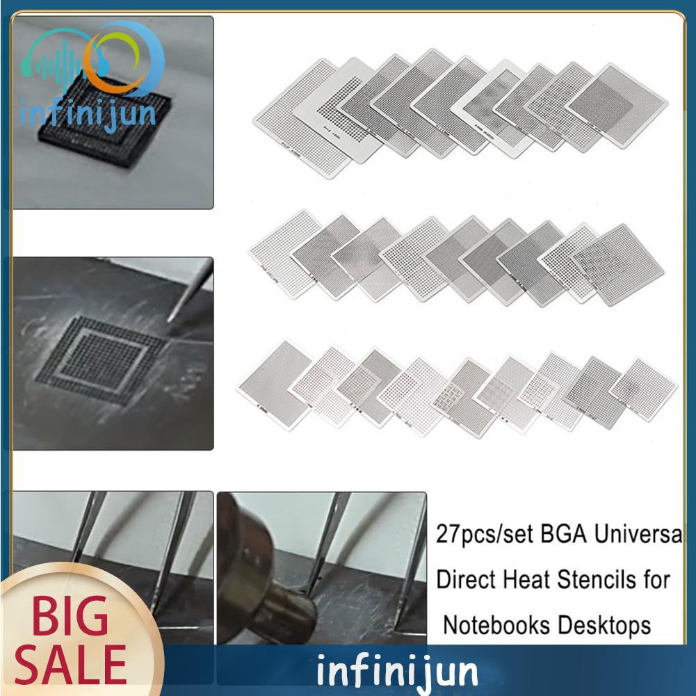 Set 27 Tấm Khuôn Dập Nóng Bga Chuyên Dụng Cho Máy Tính