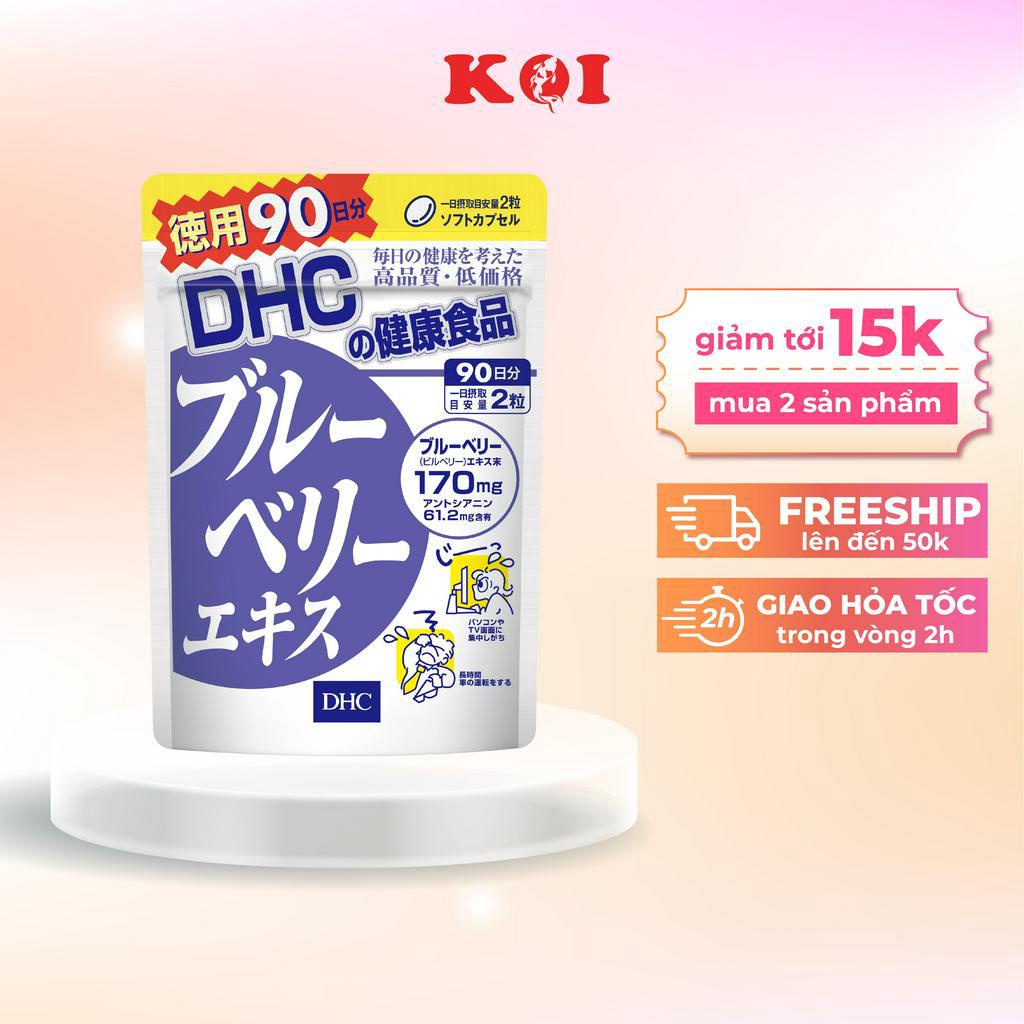Viên uống bổ mắt DHC Blueberry Extract việt quất cải thiện thị lực gói 30 ngày Nhật Bản