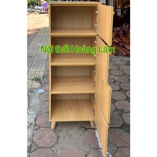 Tủ nhỏ 4 cánh chân gỗ mẫu đẹp