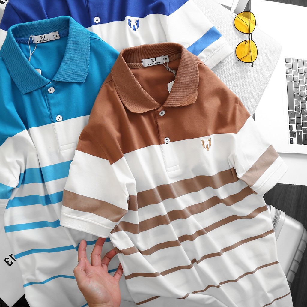 Áo Thun Polo Nam Có Cổ, Tay Ngắn MARC S4 - Chất Liệu Cotton Cá Sấu 100%, Form Suông Basic Thoáng Mát, Thoải Mái.