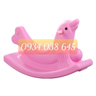 Bập bênh cho bé giá rẻ, bập bênh hình con cá heo cho bé