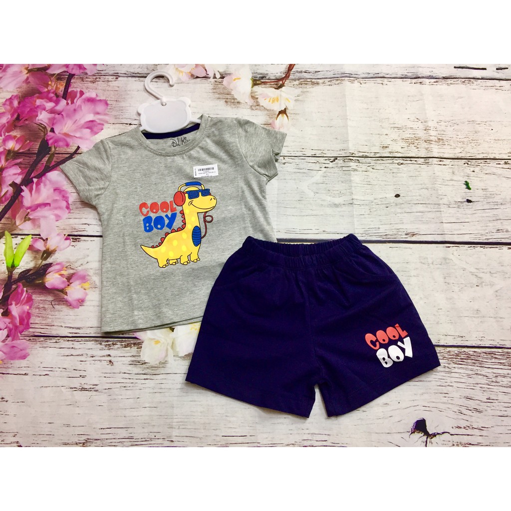 Bộ quần áo cộc tay bé trai Cool Boy 1-7t