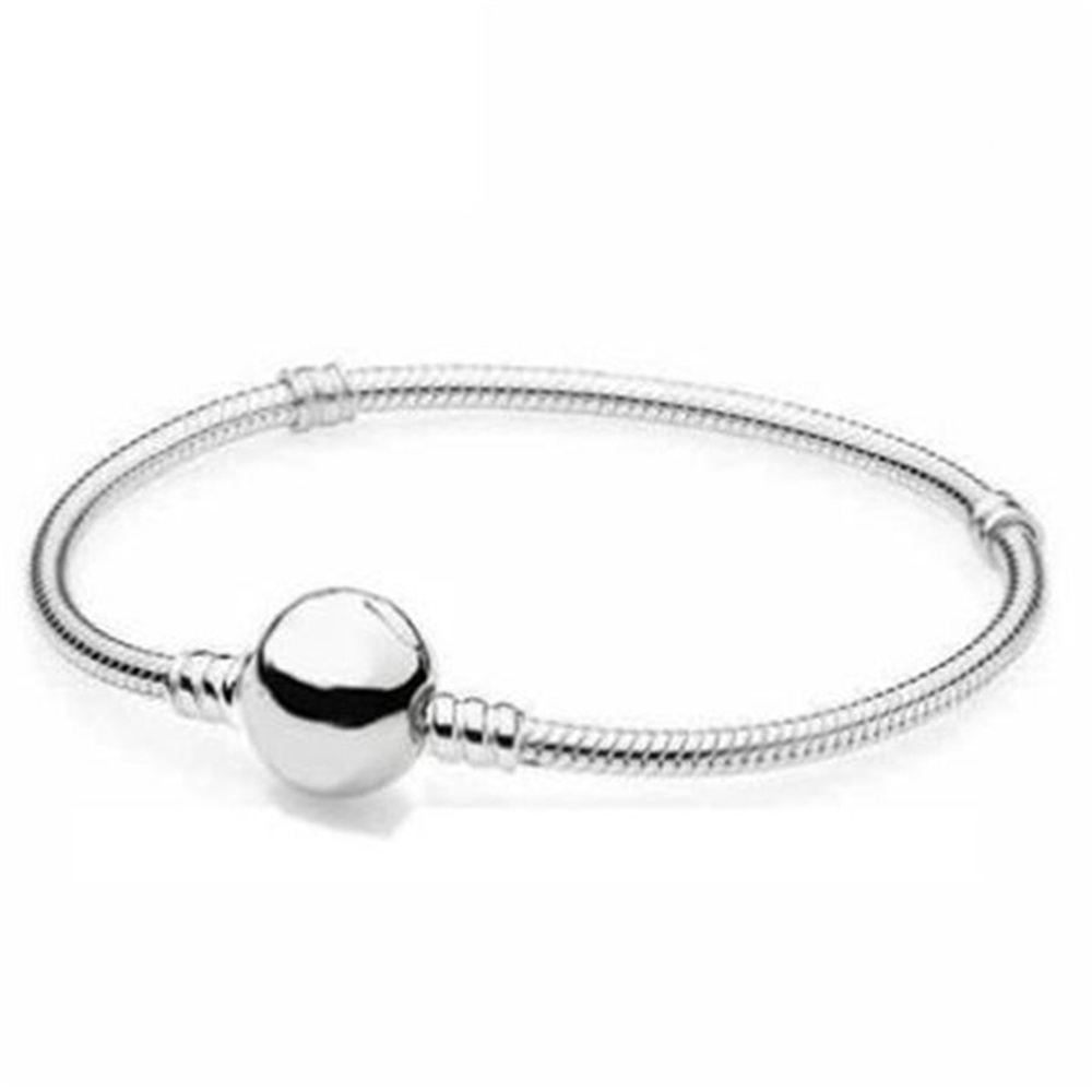 Vòng Tay Chuỗi Hạt Xương Rắn Bằng Đồng Bạc Xoay Cơ Bản Quyến Rũ DIY Dành Cho Nữ