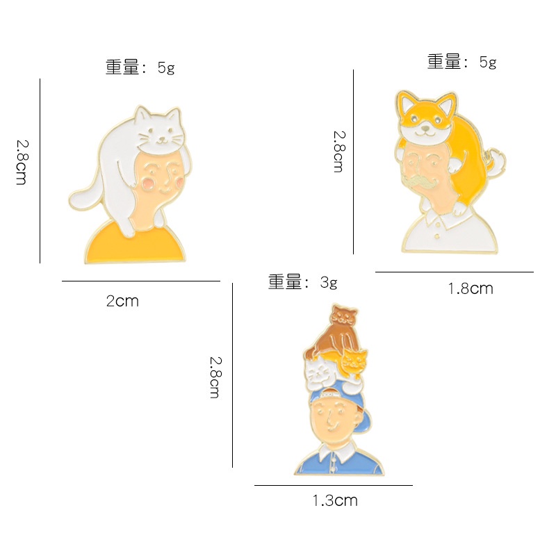 Huy Hiệu Cài Áo Kim Loại Hình Chó Corgi Dễ Thương