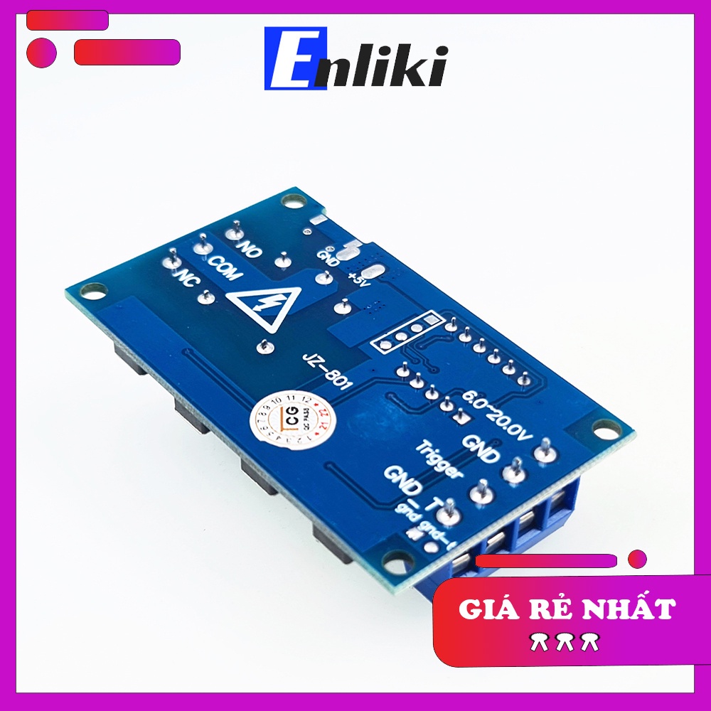 Mạch tạo trễ theo chu kỳ đóng ngắt Relay 0 Giây - 999 Phút