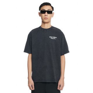 Áo thun nam ngắn tay Beuter Basic Logo Black Washed T-Shirt