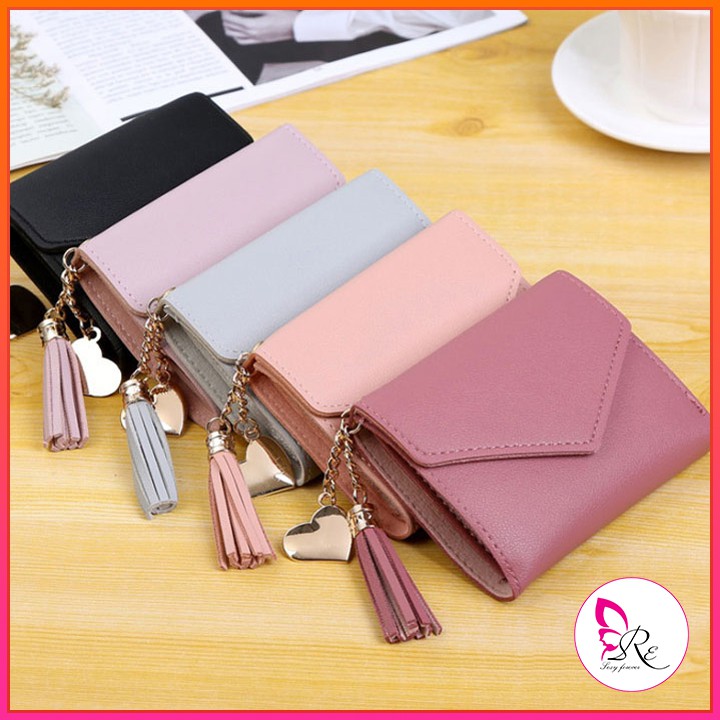 Ví nữ ngắn khoá tim cute giá rẻ siêu bền VN002 | BigBuy360 - bigbuy360.vn