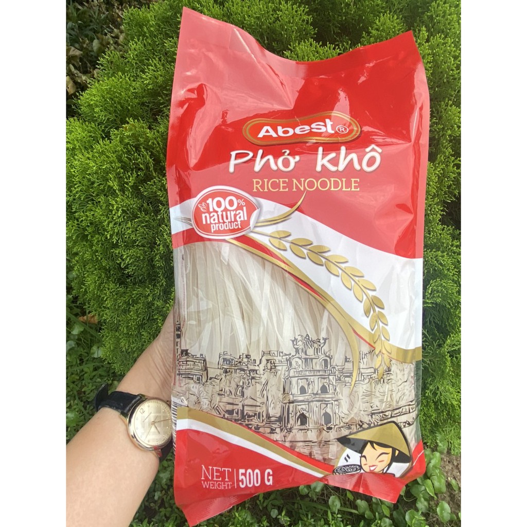 Phở khô / Abest 500G /Phở Hà Nội  Dai ngon tuyệt hảo/Chất lượng thượng hạng loại 1/Hàng xuất khẩu/