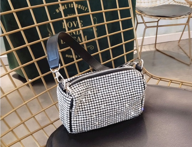 [Túi đá khâu] Túi xách nữ Clutch MC đính đá lấp lánh siêu sang (kèm ảnh thật) | BigBuy360 - bigbuy360.vn