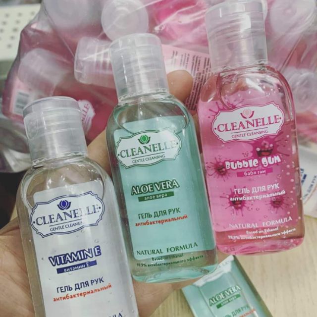 Gel rửa tay khô Nga Natural Formula Cleanelle