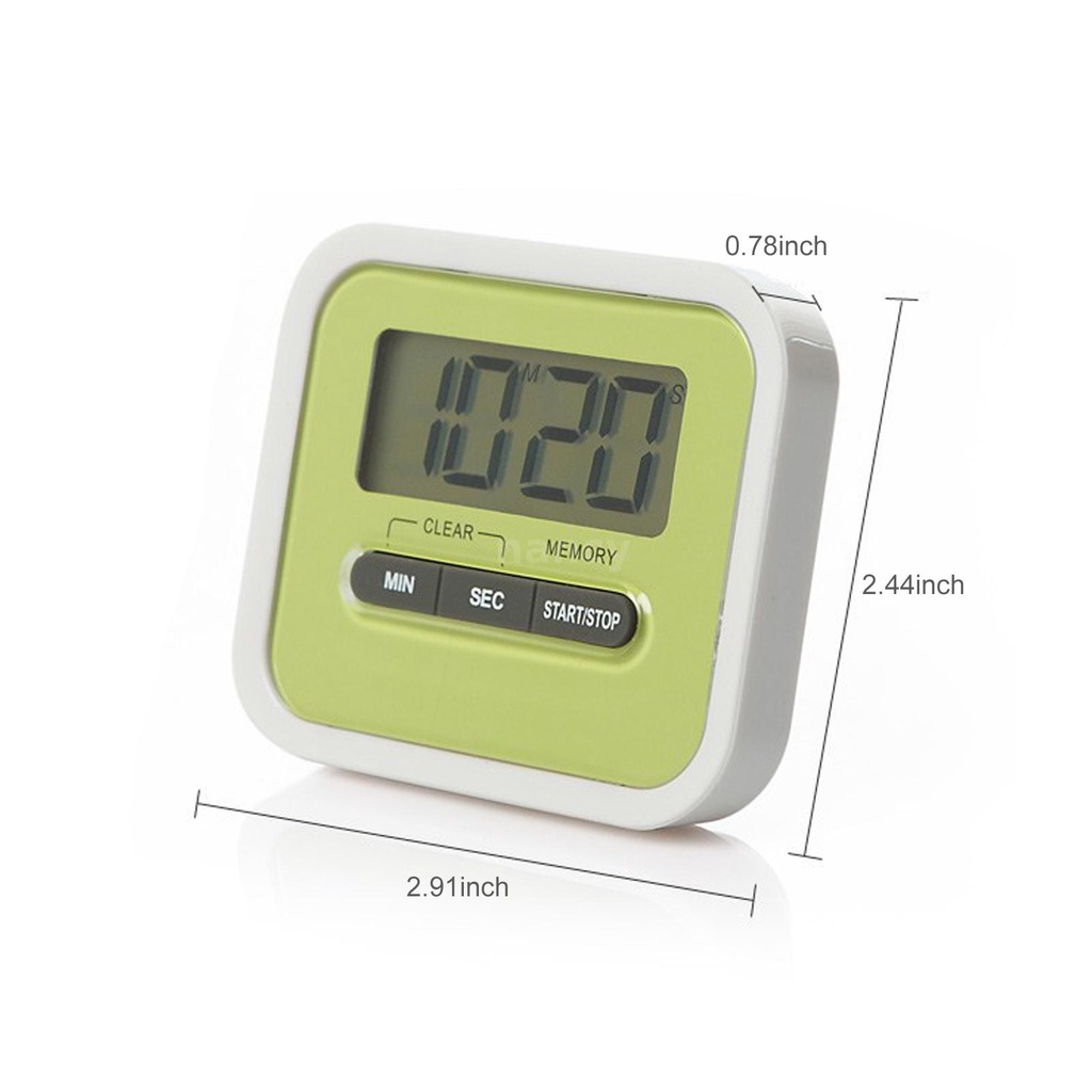 Đồng Hồ Hẹn Giờ Nấu Ăn 100 Phút Có Giá Đỡ Màn Hình Hiển Thị Lcd