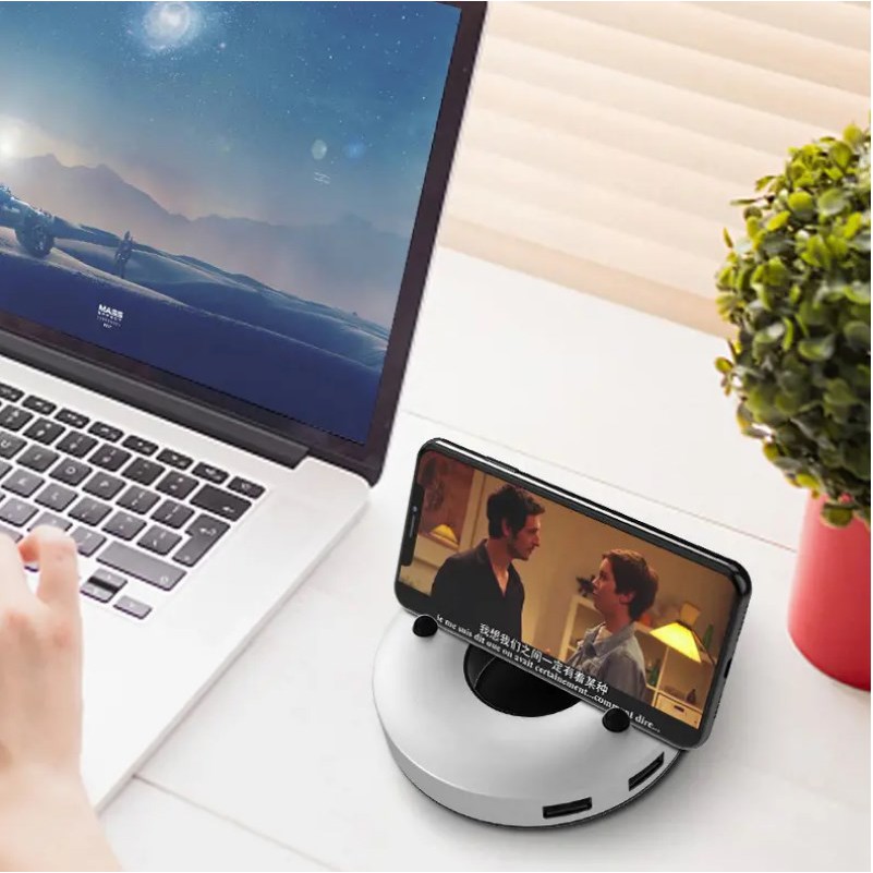 Hub USB bộ chia cổng USB đa năng 6 cổng USB tốc độ cao + 1 cổng đọc thẻ nhớ microsd + giá để điện thoại hàng độc lạ hiếm