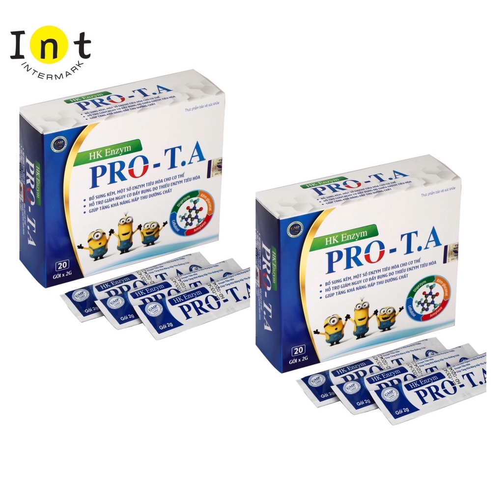 Combo 2 Hộp Bột Hỗ Trợ Tiêu Hoá Hk Enzym Pro-TA Hoàng Kim