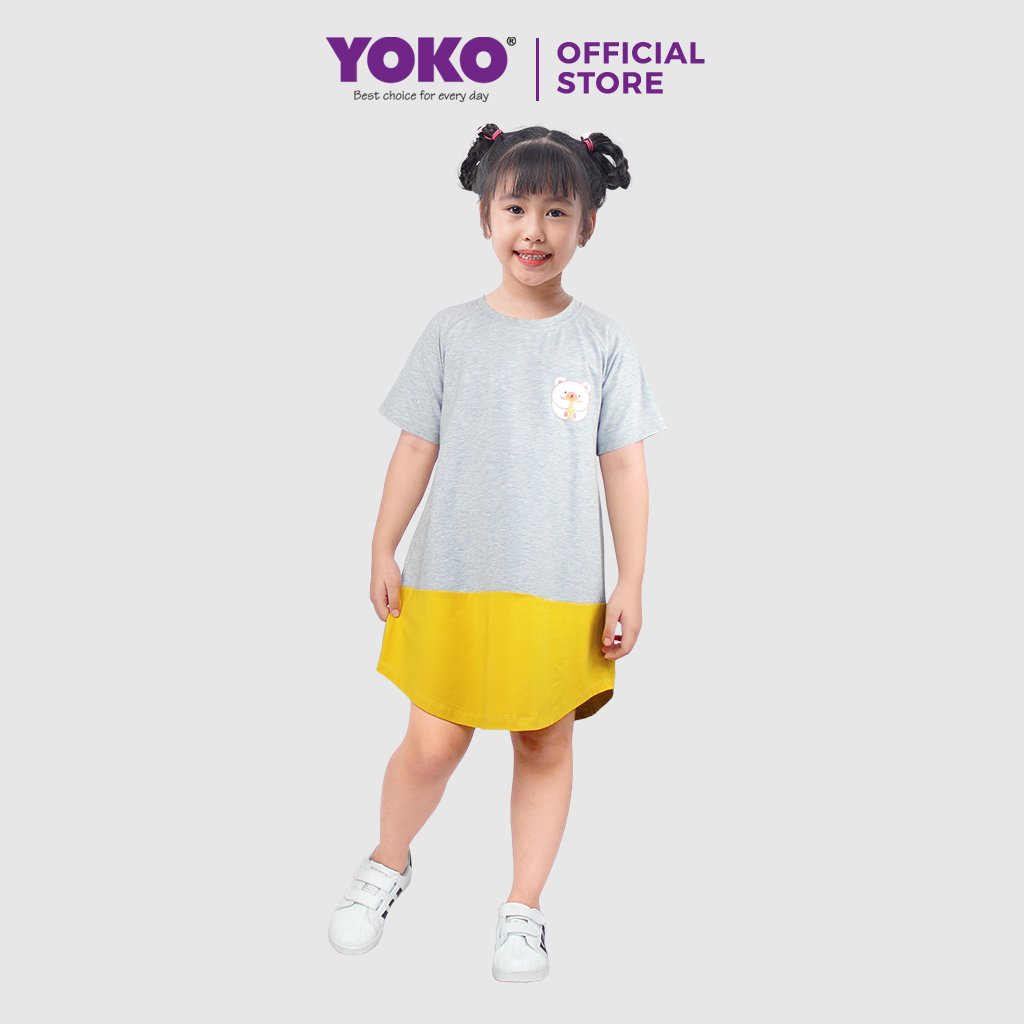 Váy Cotton Bé Gái (1-6 tuổi) Dáng Xòe Đuôi Cá YOKO KID'S FASHION ZA2101G