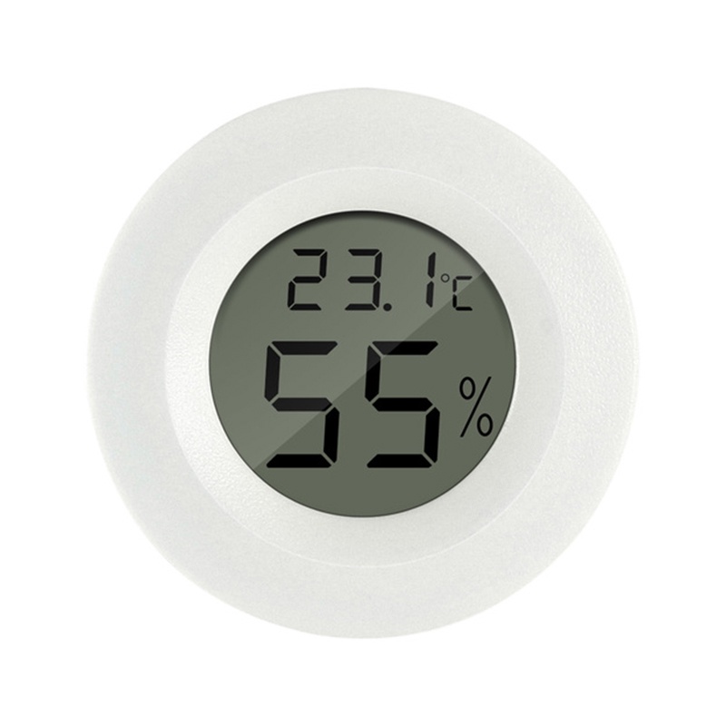 Xingherfine LCD Display Thermometer Hygrometer Practical Digital Indoor Round Thermometer XGF