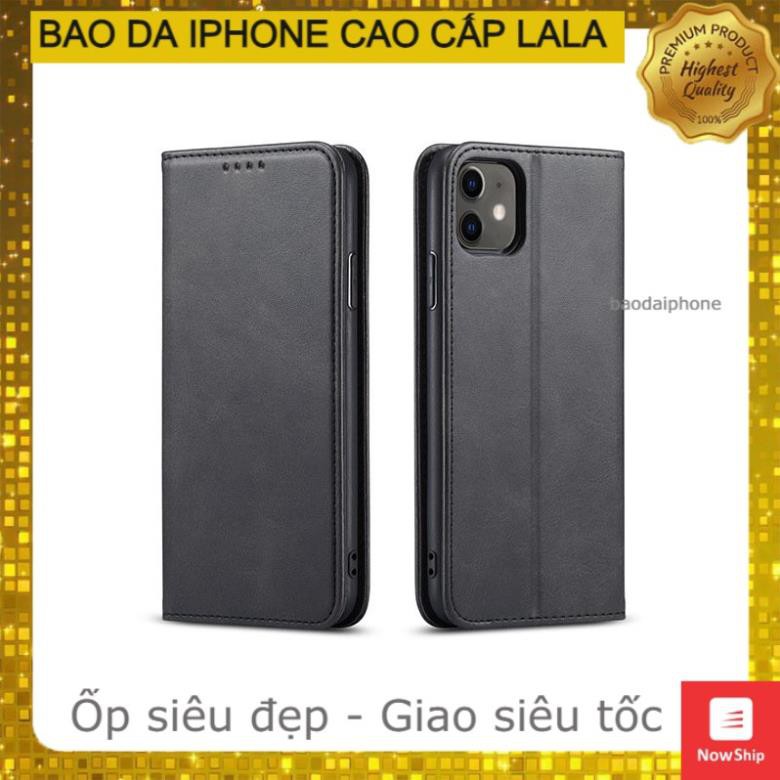 Bao da trơn iphone 12/12 Pro/12 Promax nắp gập dạng ví sạng trọng | BigBuy360 - bigbuy360.vn