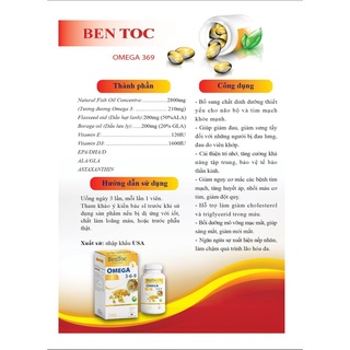 Dầu Cá Omega 369 Bentoc