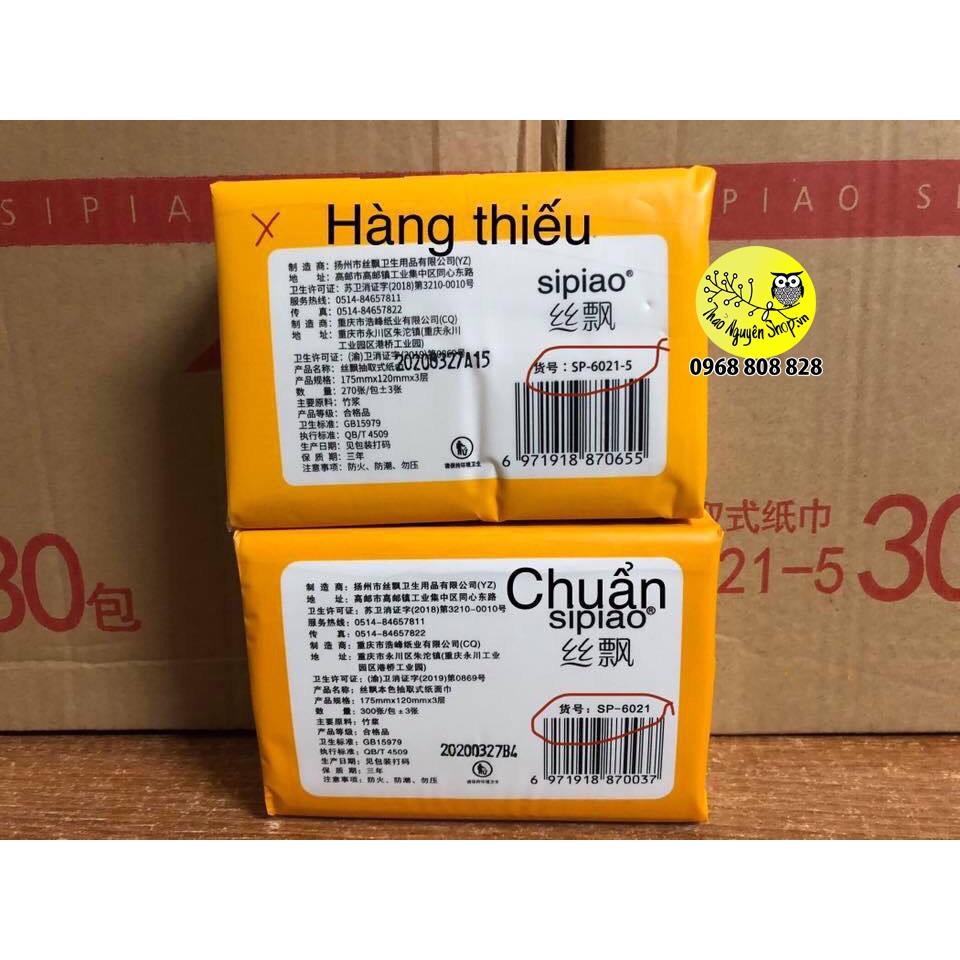 Combo 1 thùng giấy ăn bột trúc