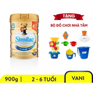 Combo 2 lon sữa Similac IQ 4 900g tặng bộ đồ chơi