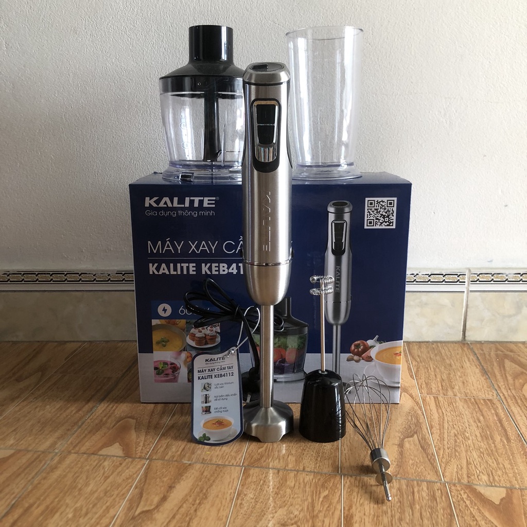 Máy xay sinh tố cầm tay KALITE KEB4111 Đa năng, Tiện dụng, xay mọi nguyên liệu từ cháo, thịt, sinh tố, rau củ, đánh kem