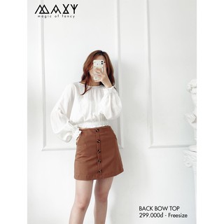 ÁO - BACK BOW TOP - Áo kiểu cột nơ sau eo