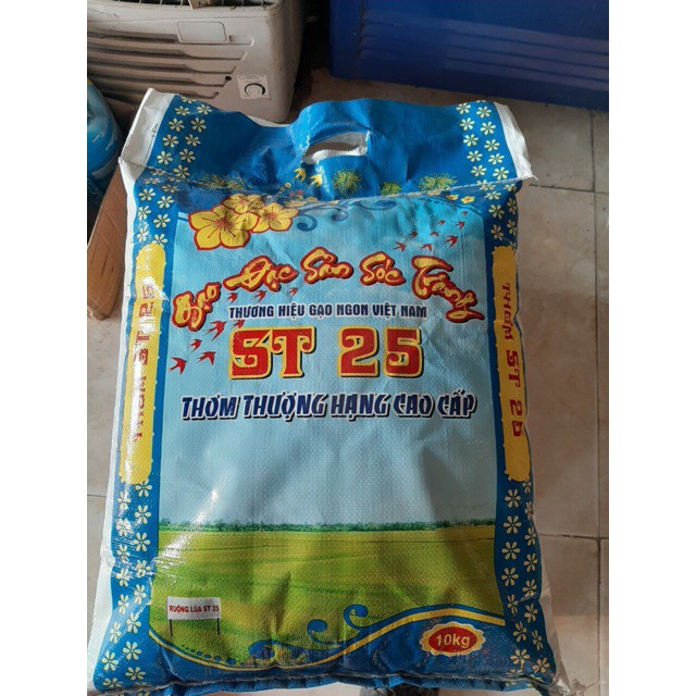 GẠO NGON NHẤT THẾ GIỚI BỊCH 10KG ST25 Dẻo mềm cơm vừa ăn