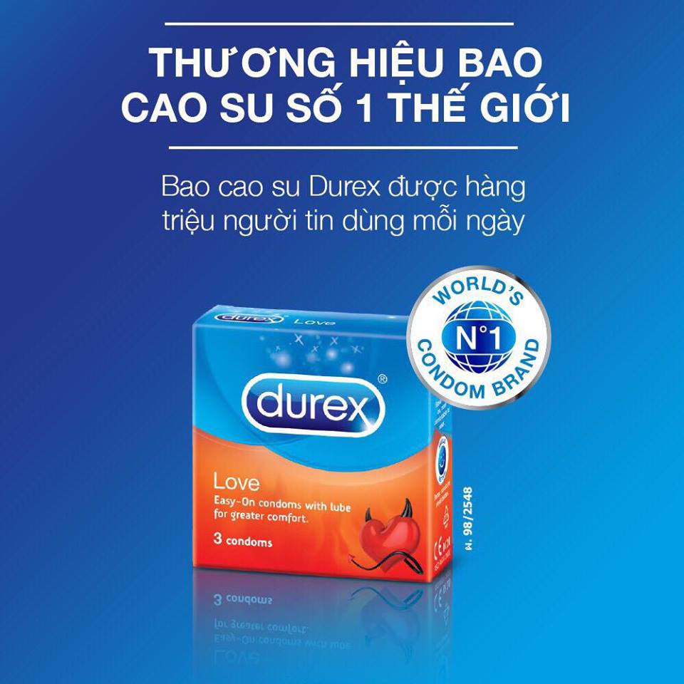 Bao Cao Su Durex Love 3 Bao