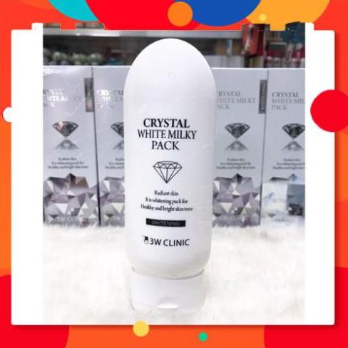 Kem kích trắng 3W Clinic Crystal White Milky Pack 200g [ có sẵn]