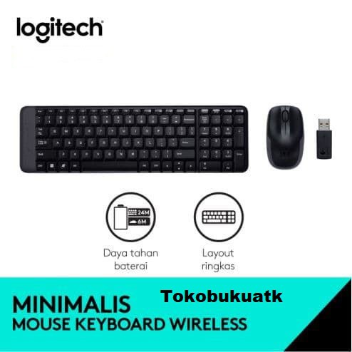 Bàn Phím Và Chuột Không Dây Logitech Mk215