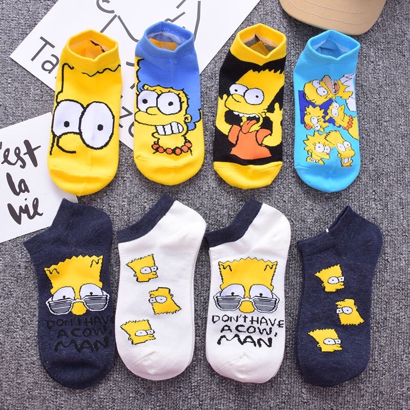 [Mã 44FASHIONSALE1 giảm 10K đơn 50K] VỚ NỮ SIMPSON - TẤT NỮ CỔ NGẮN