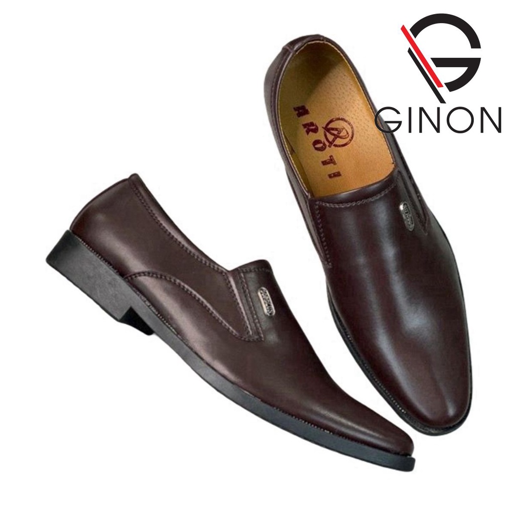 Giày Tây Nam GINON Dáng Lười Chất Da Đẹp Cao Cấp,Đế Khâu Cực Bền Form Mọi Công Sở Sang Trọng M519-Đ sp23