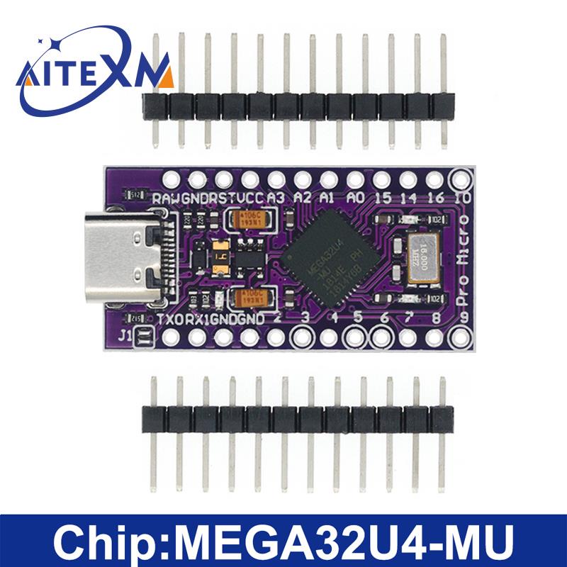 Mô Đun Bảng Mạch Micro/Mini/TYPE-C USB ATMEGA32U4 5V 16MHz Cho Arduino ATMEGA32U4-AU/MU
