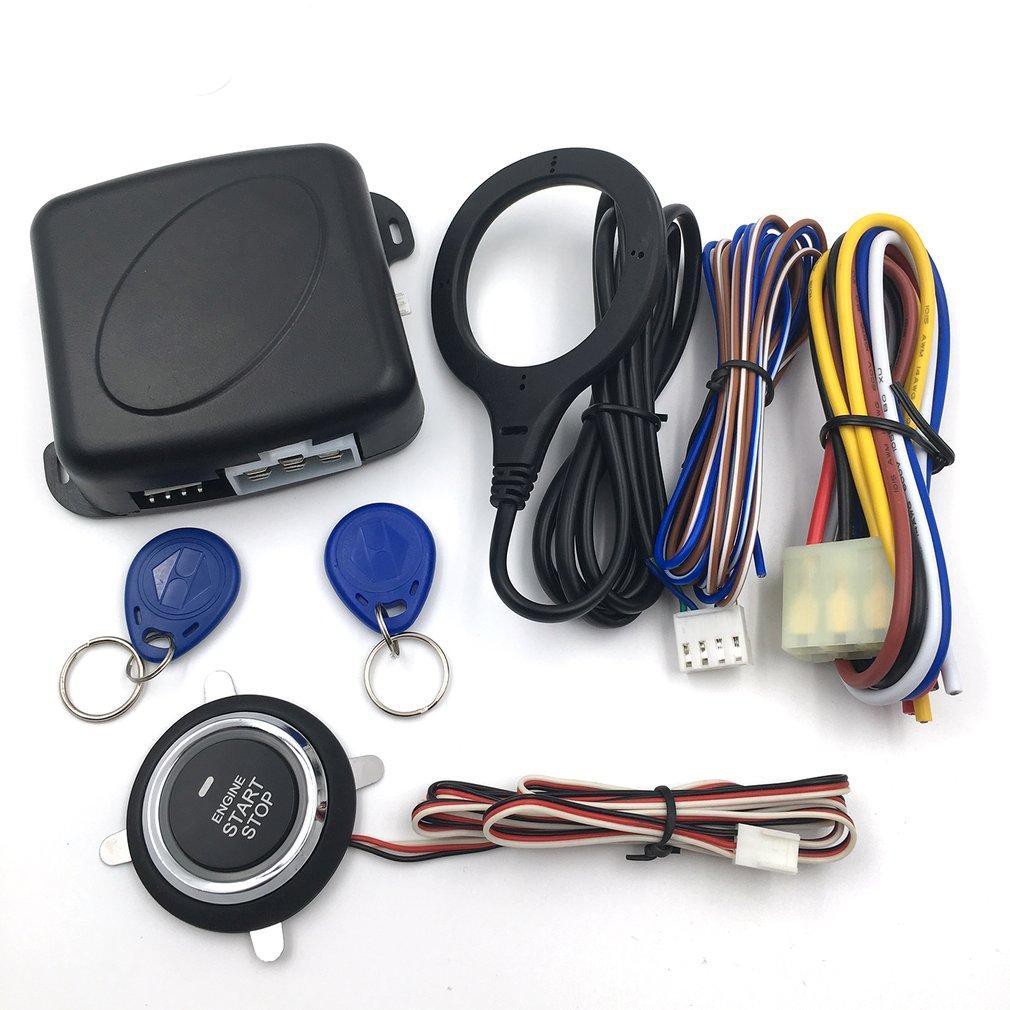 12V Push Button Car Engine Start Stop System Kit For Auto Keyless Entry