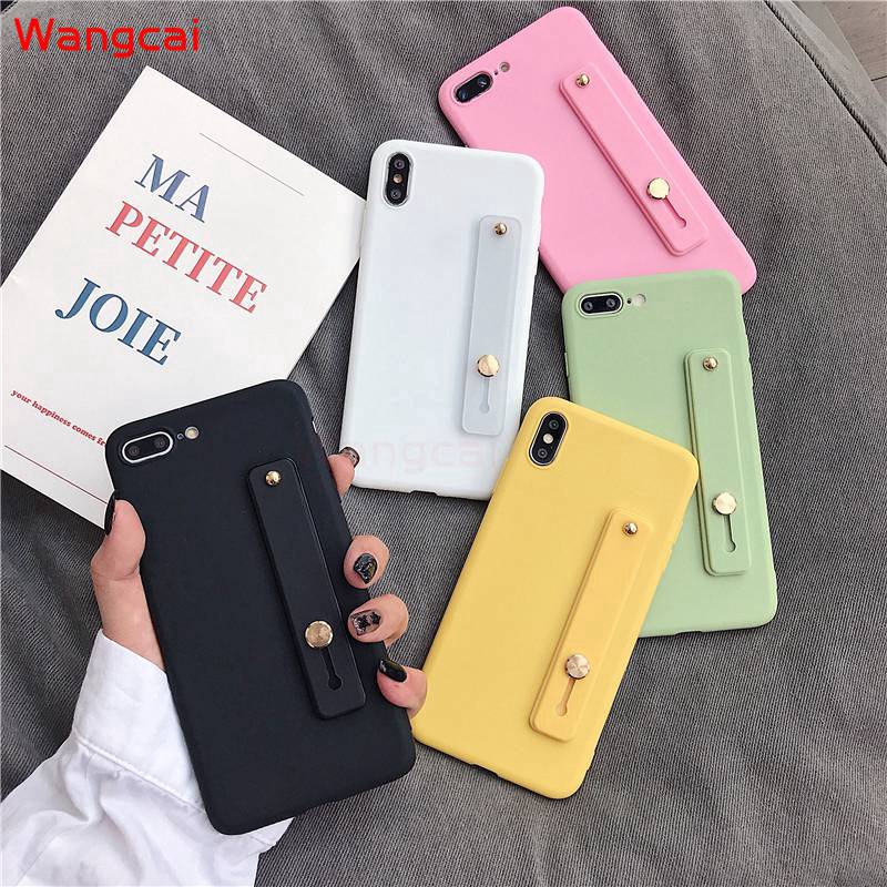 Ốp điện thoại TPU silicone dẻo màu kẹo ngọt có dây đeo tay cho Samsung Galaxy J7 J5 Pro J7 J3 2016