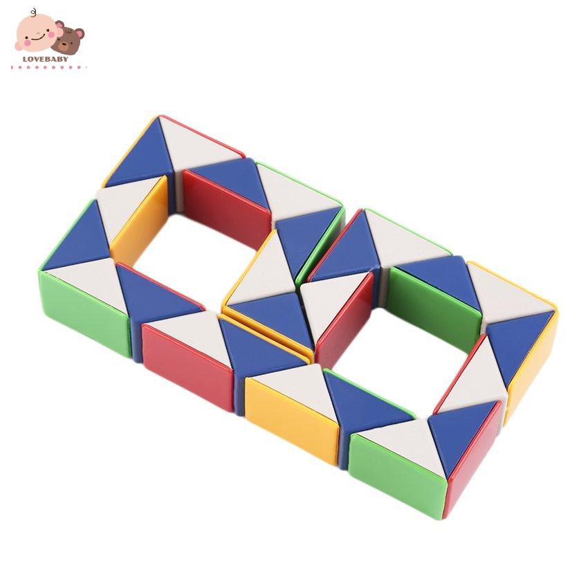 Đồ Chơi Khối Lắp Ráp Hình Con Rắn 3d Vui Nhộn