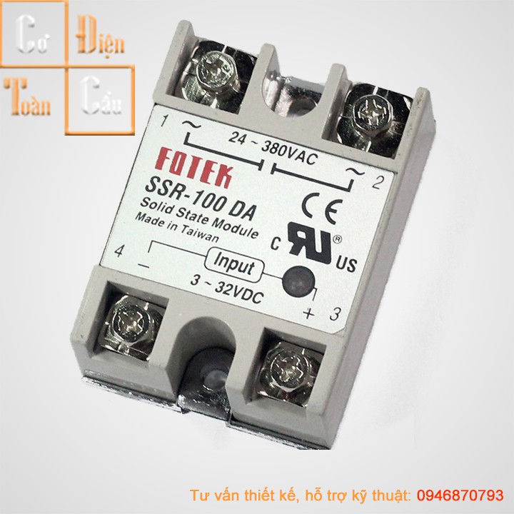 Relay  bán dẫn Fotek SSR 100VA 100DA 100AA 80VA 80DA 80AA 60VA 60DA 60AA 40VA 40DA 40AA  25VA 25DA 25AA