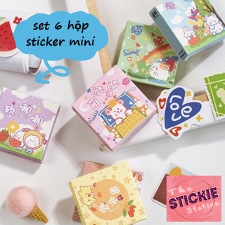 Set 6 Hộp Sticker Mini 56 Miếng - Hình Dán Mini