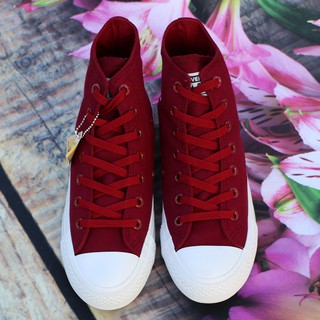 Giày Chuck II AllStar Classic Màu Đỏ Đô Cổ Cao Nữ