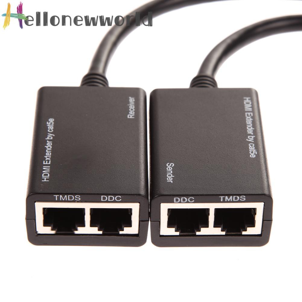 Bộ Khuếch Đại Tín Hiệu Hdmi Rj45 Cat5E Cat6 Utp Lan Ethernet Balun 1080p 3d