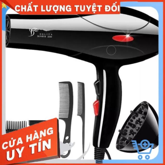 [ Bán Lẻ Giá Sỉ ] Máy Sấy Tóc, Tạo Kiểu Tóc Deliya2200W 2 Chiều Kèm Bộ Phụ Kiện 5 Món, Thích Hợp Cho Mọi Loại Tóc