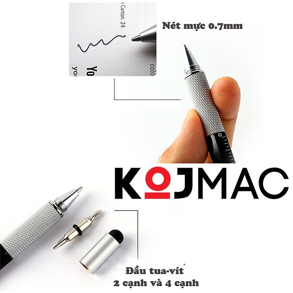 Bút Cảm Ứng Điện Thoại Đa Năng 6 trong 1  - PKA071