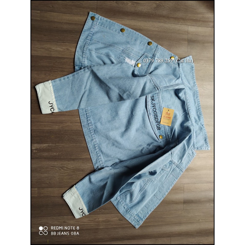 Áo khoác nữ chất jean cao cấp thời trang form dưới 58Kg SKJY BB49