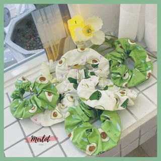 Scrunchies quả bơ Avocado siêu xinh
