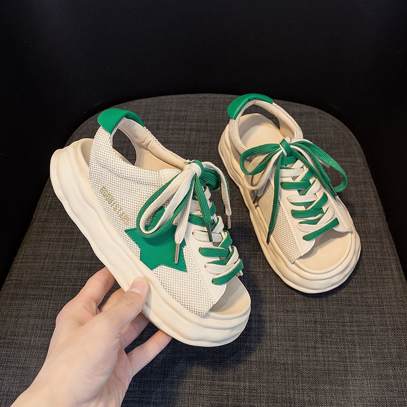 Giày Sandal Hở Ngón Đế Dày Thời Trang Mùa Hè Phong Cách La Mã Hàng Mới Dành Cho Bạn Nữ 2022