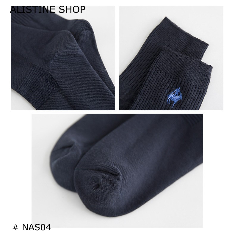 Vớ nam cao cấp - Vớ công sở văn phòng - Vớ khử mùi chống thối - Combo 5 đôi đen hoặc xanh đen