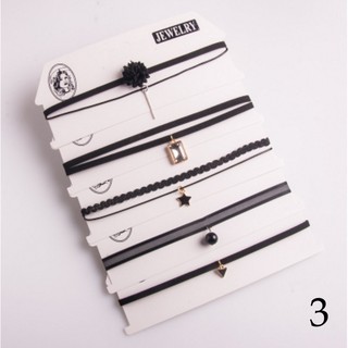 Combo set 5 vòng cổ choker cá tính